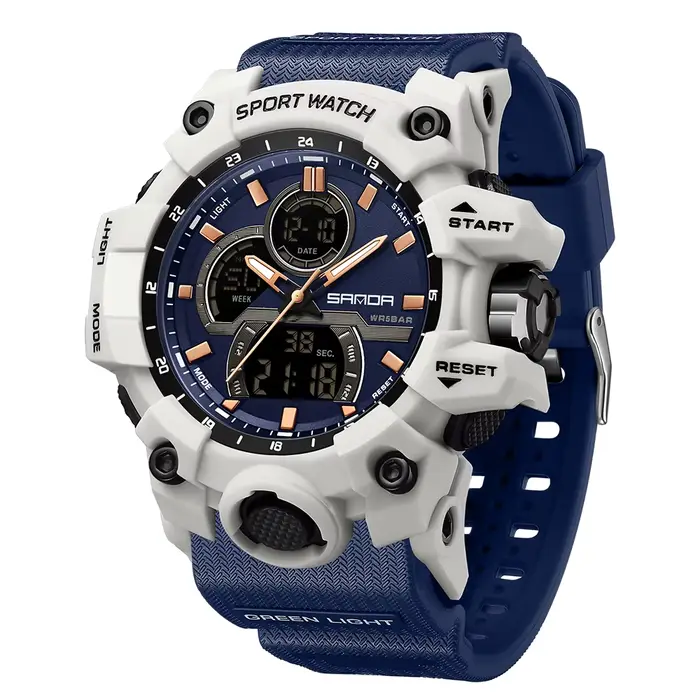 Montre-bracelet analogique à quartz pour homme, horloge de style G, montre militaire étanche, marque
