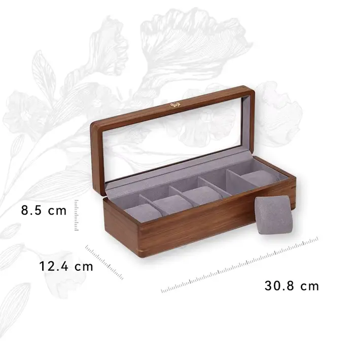 Boîtes de rangement de montres en bois massif, boîte de rangement, boîte de rangement, boîte de prés