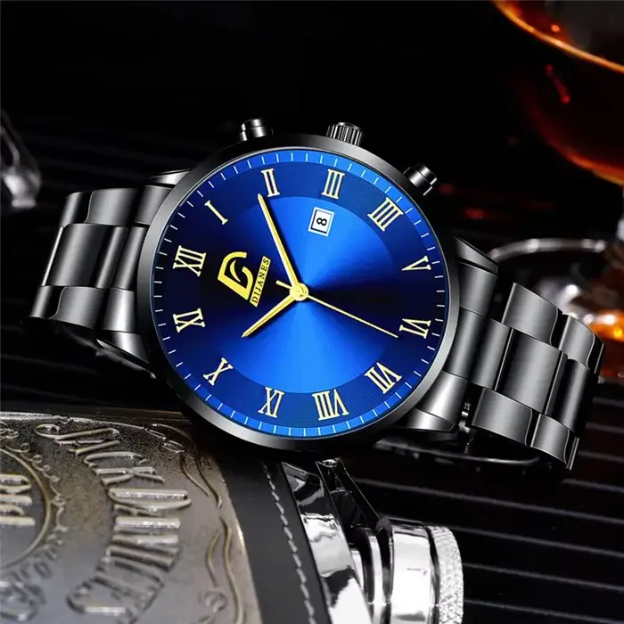 2023 mode hommes Golde montres de luxe minimaliste Quartz montre-bracelet