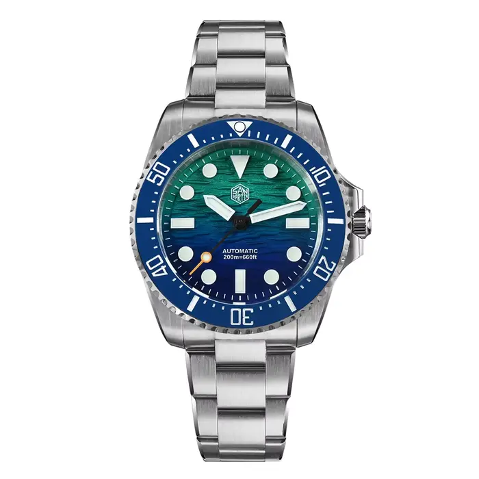 Montre de plongée pour homme San Martin 2026, 38 mm, cadran texturé ondulé, Miyota 90S5, automatique