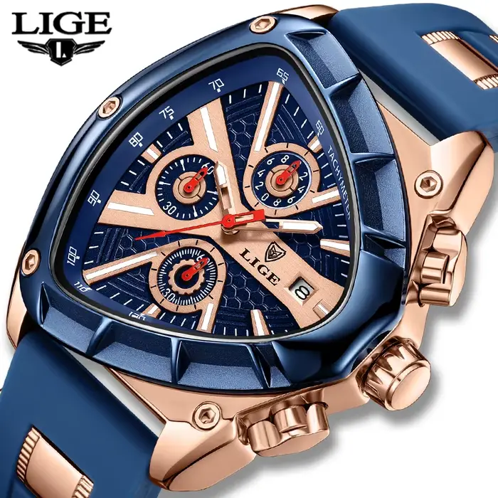 Montre-bracelet à quartz étanche pour homme