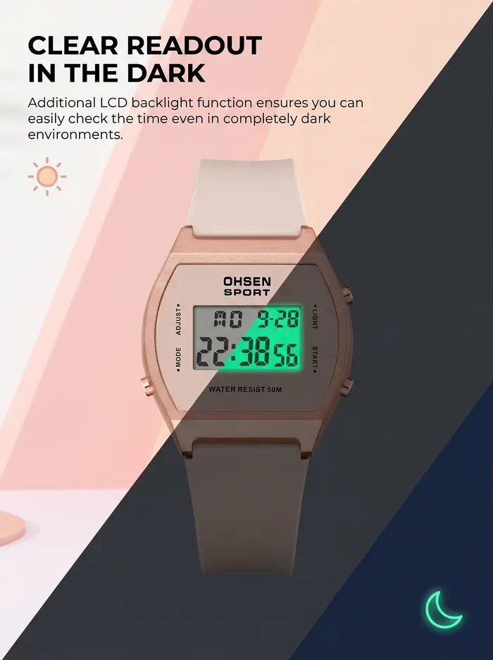 Montres numériques pour femmes blanc mode montre de Sport étanche pour filles reloj mujer électronique dames montre-bracelet réveils