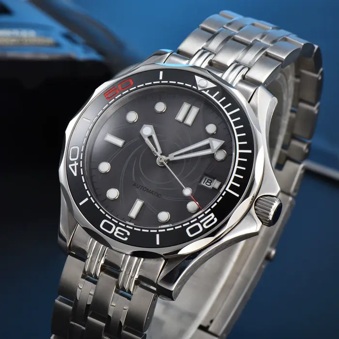 41MM 007 montre de luxe pour hommes japon mis5 8215 montres mécaniques automatiques en acier inoxydable étanche bracelet