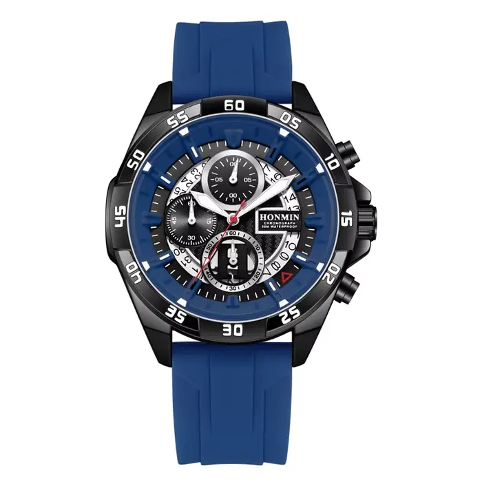 Montre de marque HONMIN, montre de loisirs pour hommes, montre à quartz multifonctionnelle, montre à