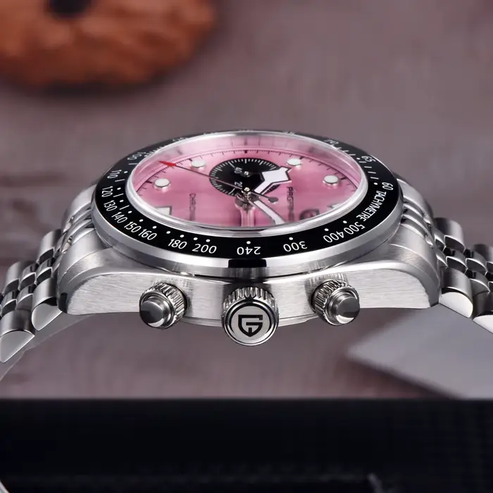 Nouvelle montre homme Panda Rose PAGANI DESIGN montre chronographe quartz luxe résistante à l'eau bracelet acier inoxydable pour homme occasions spéciales