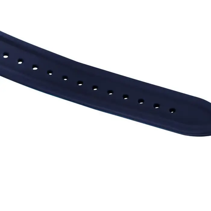 Montre T-WINNER en acier inoxydable avec bracelet en silicone bleu, style luxueux et design squelette pour hommes occasions spéciales