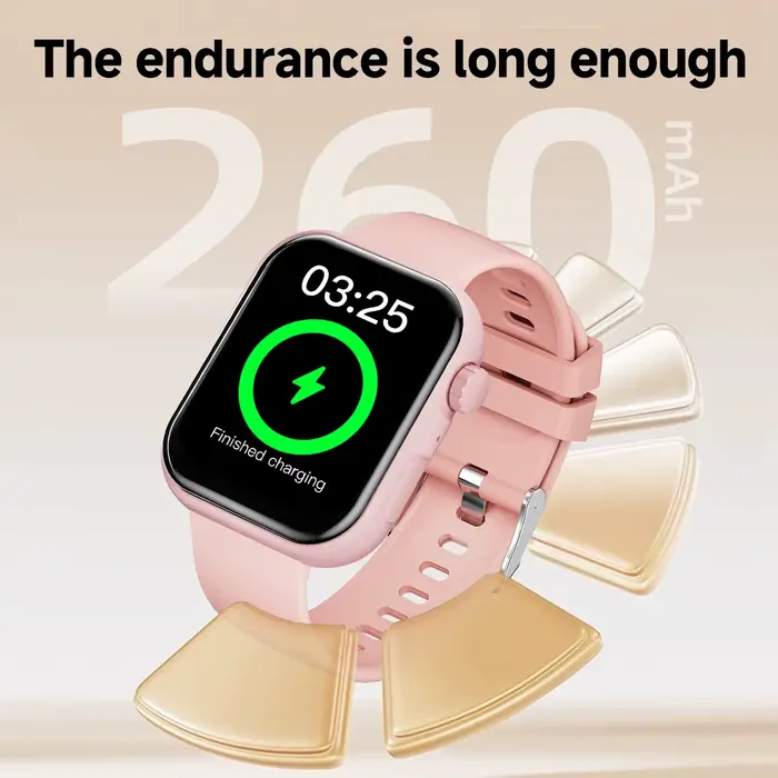 Montre connectée SIMSONLAB avec fond d'écran personnalisable, appel Bluetooth, caméra à distance, grande autonomie, lampe torche, idéale pour le sport, cadeau pour hommes et femmes occasions spéciales