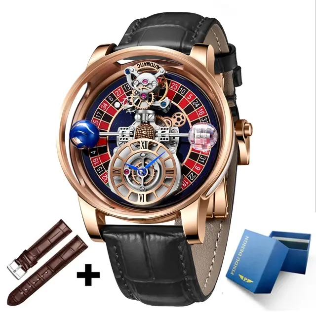 PINDU DESIGN – montre-bracelet à Quartz pour hommes