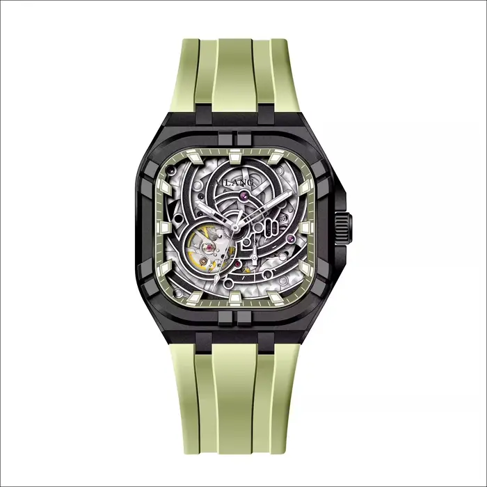 Montre Daniel Gorman AL8860 édition limitée avec mouvement automatique à tourbillon squelette pour homme et femme occasions spéciales