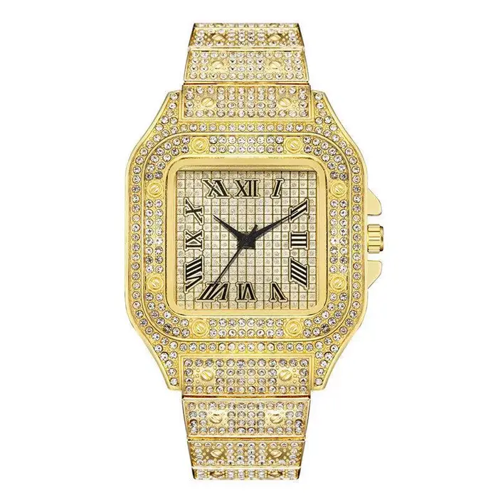 Montres de luxe en diamant pour hommes et femmes
