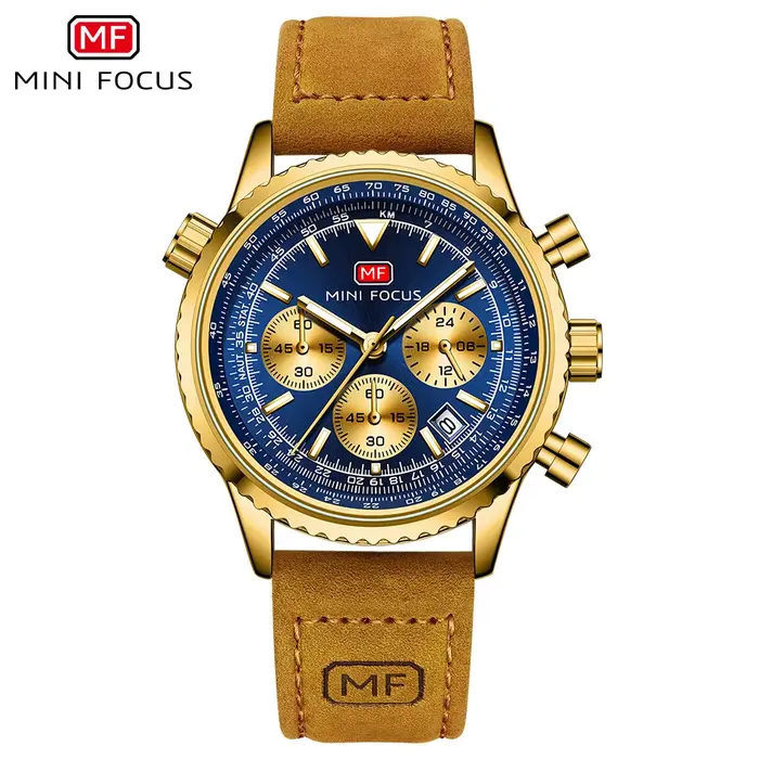 Montre MINI FOCUS, montre décontractée pour homme, montre à quartz multifonctionnelle, montre chrono