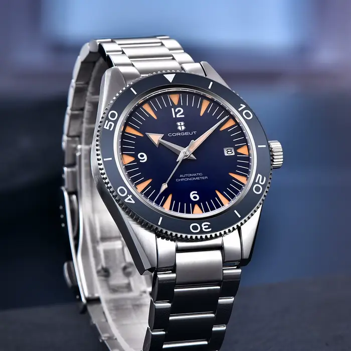Montre de plongée Corgeut de luxe pour hommes