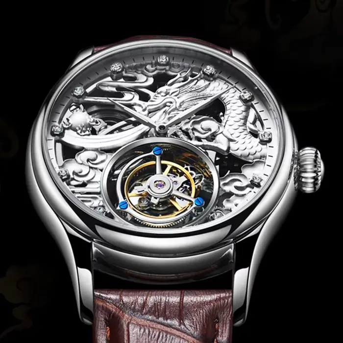 Montre Aesop Tourbillon Edition Limitée Squelette Automatique Hommes Occasions Spéciales
