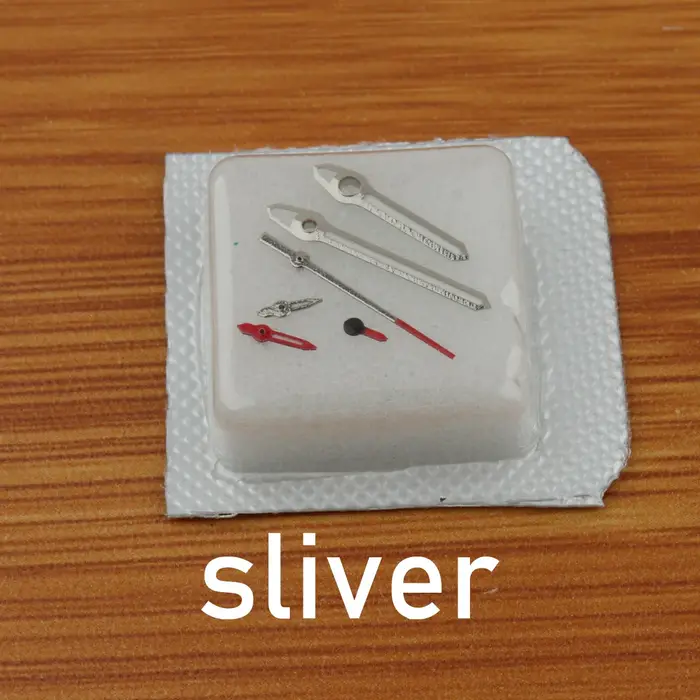 Aiguilles de montre série 0s pour modèles 0S01 0S11 0S20 0S00 0S30 0S20 0S11 0S21 0S25 0S60 0S90 0S22 0S62 0S80 6 3 petites mains OS10 OS20 en gris clair navajo blanc jaune fluo tomate