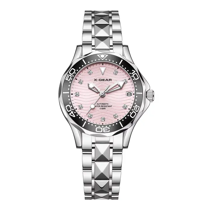 Nouvelle montre mécanique automatique X-GEAR pour femme, montre-bracelet à remontage automatique, ét