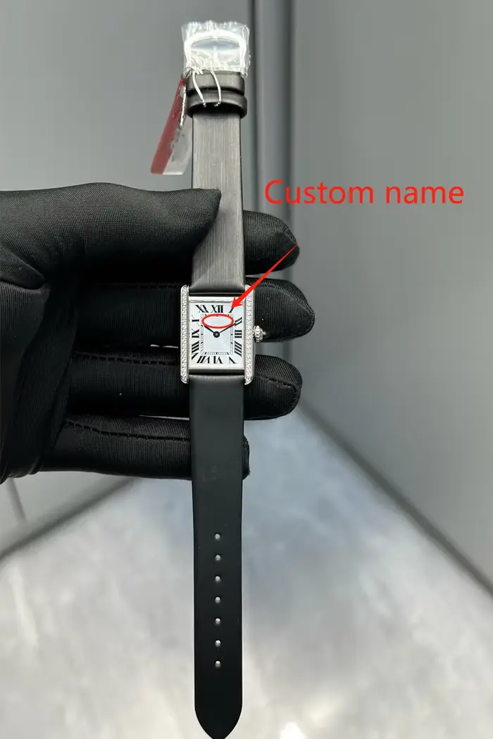 Montres pour hommes de luxe carrées 1:1 personnalisées, montres pour femmes en acier inoxydable étan