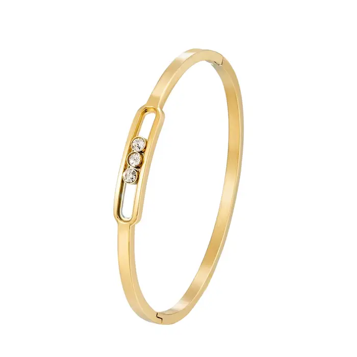 Bracelet classique coulissant en Zircon 3 pour femmes