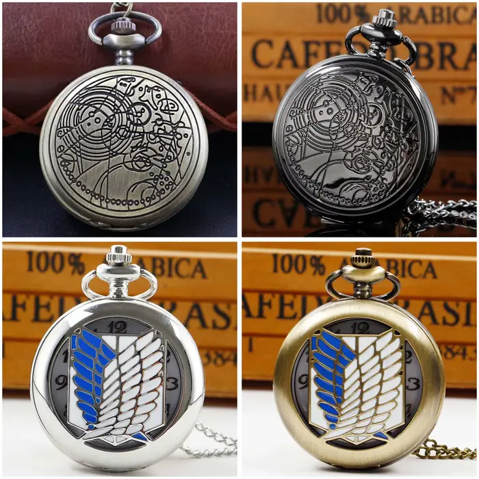 Montre de poche vintage à quartz ajourée