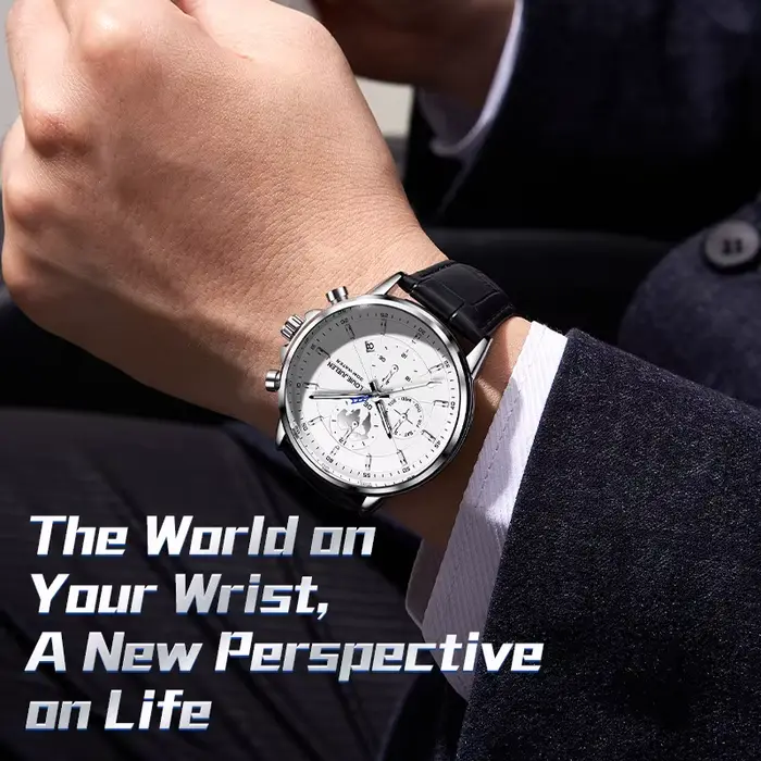 Montre mécanique automatique à remontage automatique pour homme