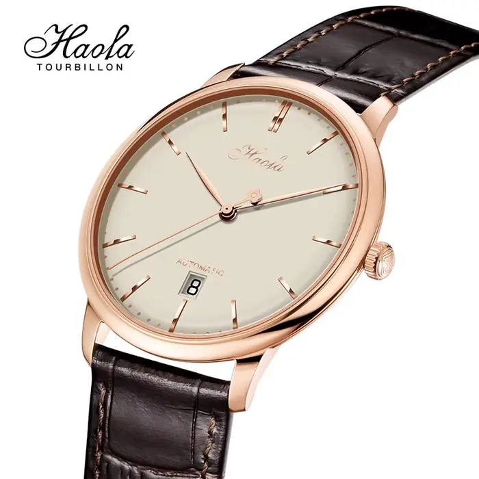 Haofa-Montre d'affaires mécanique automatique pour homme