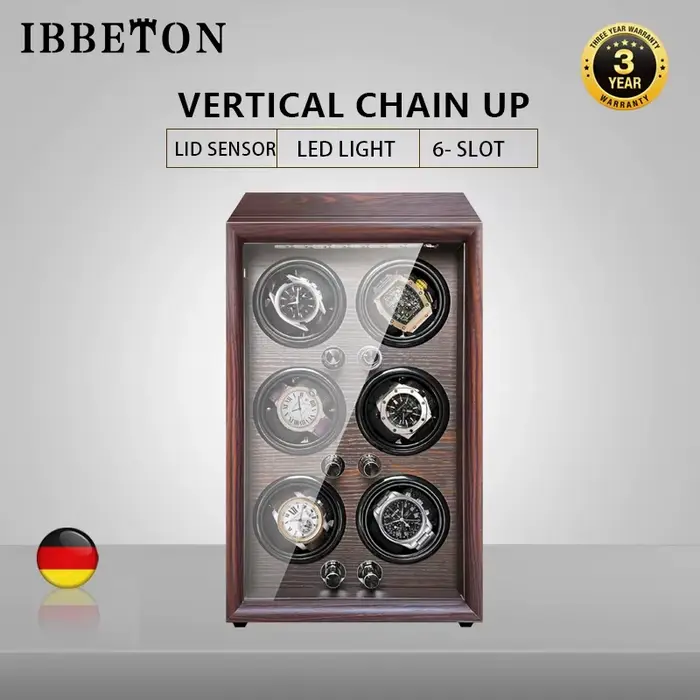 IBBETON Marque mécanique automatique remontoir de montres de luxe boîte