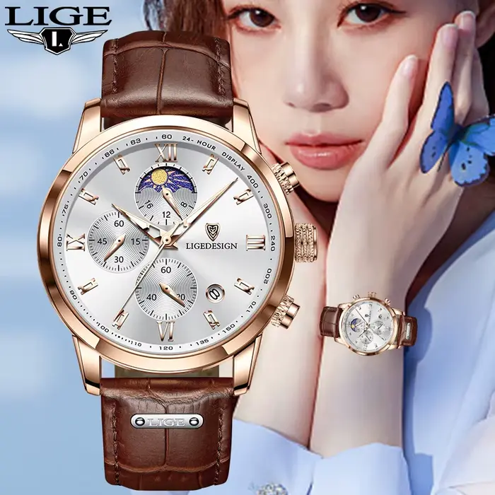 Montre Femme LIGE de Luxe Tendance