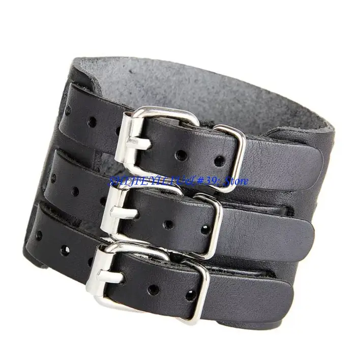 E21F – Bracelet manchette en réglable pour hommes