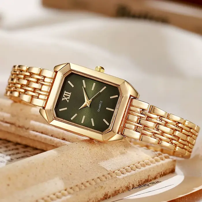 Nouvelles montres en or pour femmes dames montre-bracelet or Quartz montre minimaliste cadeau
