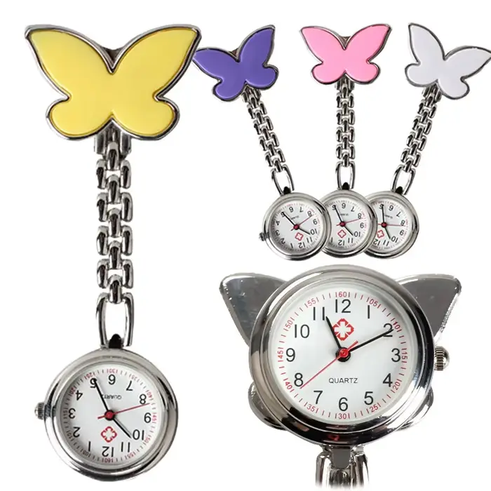 Montre de poche de Table d'infirmière papillon