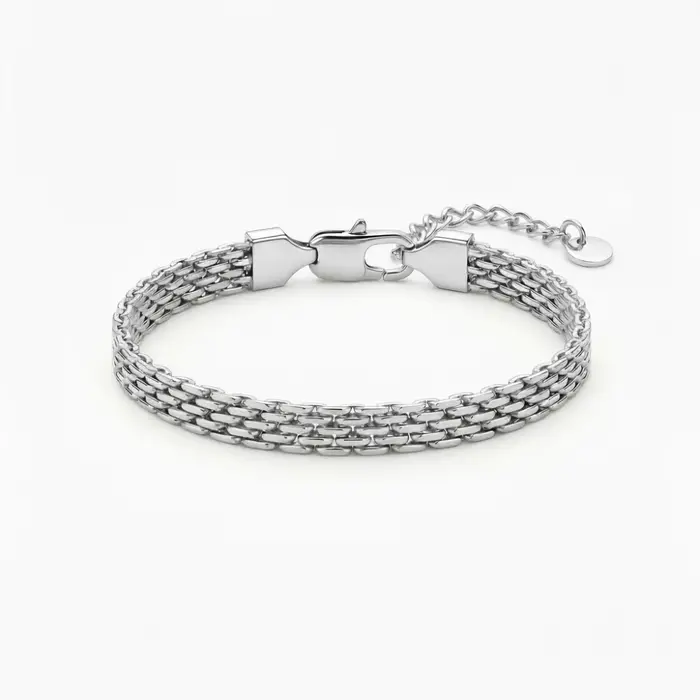 Bracelet chaîne en maille d'acier inoxydable plaqué or 3/6/8 mm pour femme, étanche, empilable, styl