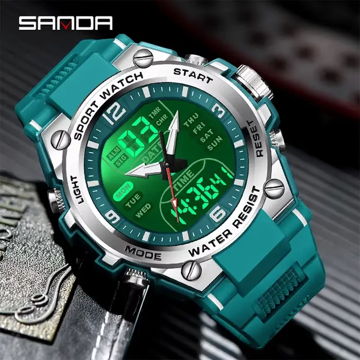 SANDA hommes montres militaires tactiques horloge de Style G pour homme montre de Sport