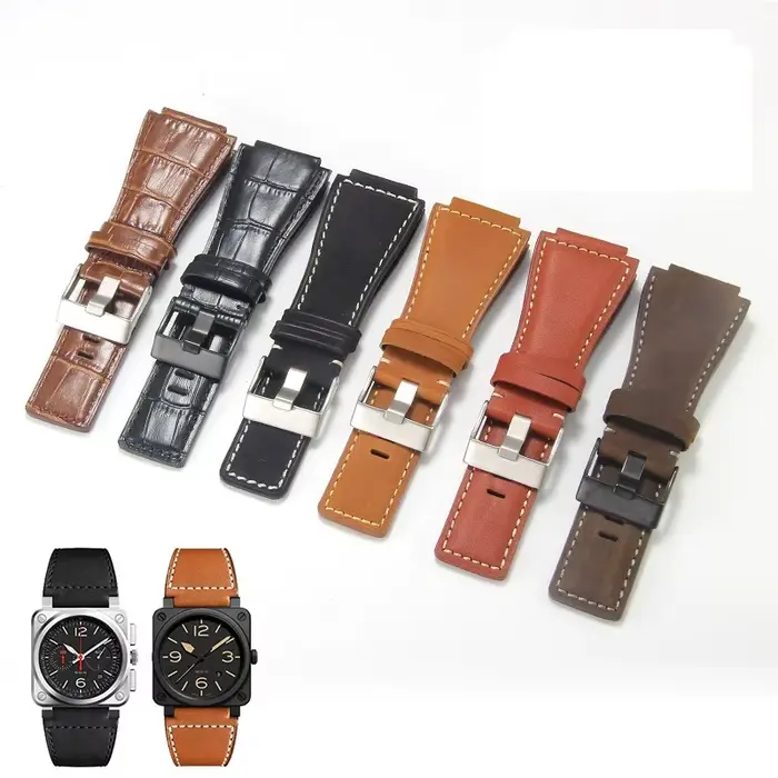 Bracelet de montre en cuir véritable pour hommes et femmes élégant et durable pour toutes les occasions spéciales et quotidiennes