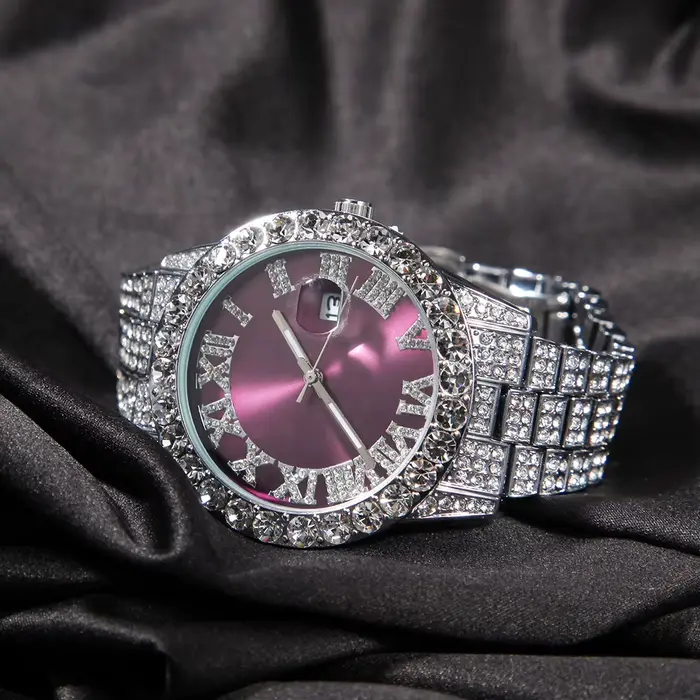 THE BLING KING-Montre à quartz étanche pour homme