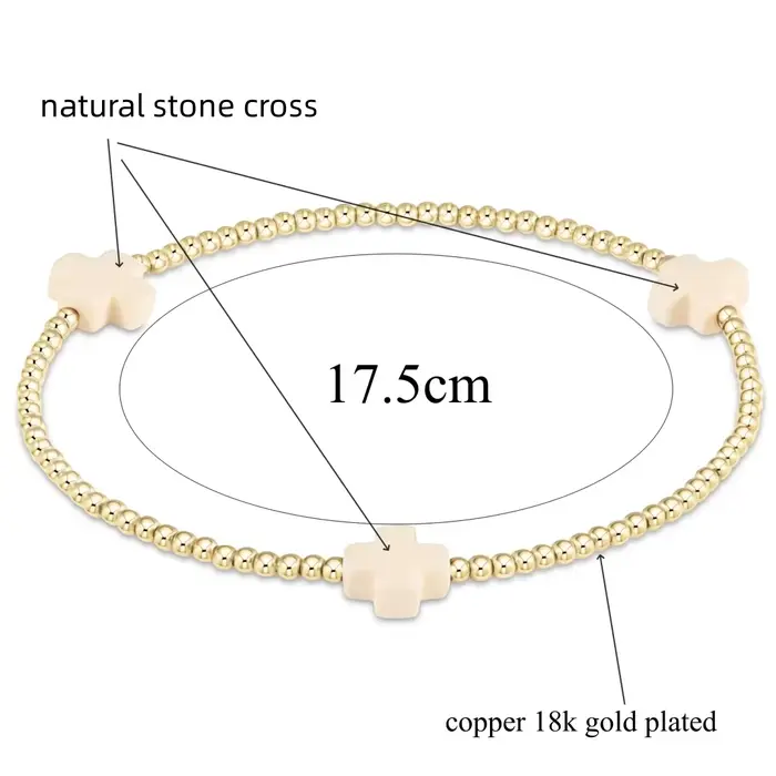 Vlen-Bracelet à breloques croisées pour femme