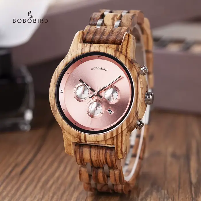 BOBO oiseau femmes montres de luxe chronographe Date montre à Quartz