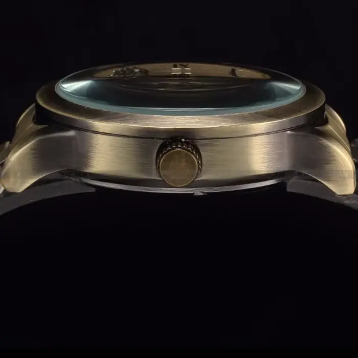Montre mécanique rétro homme en acier inoxydable avec mouvement automatique pour occasions spéciales