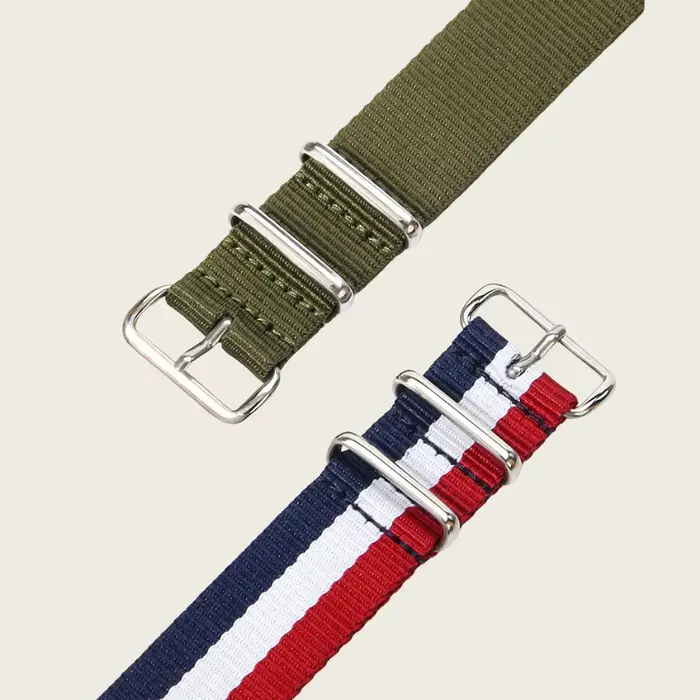 Bracelet de montre en nylon unisexe pour montres de luxe ajustable et résistant pour homme et femme occasions spéciales