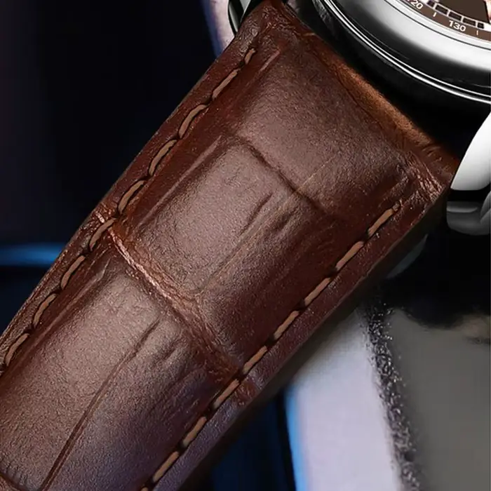 Montre classique décontractée pour homme avec bracelet en cuir