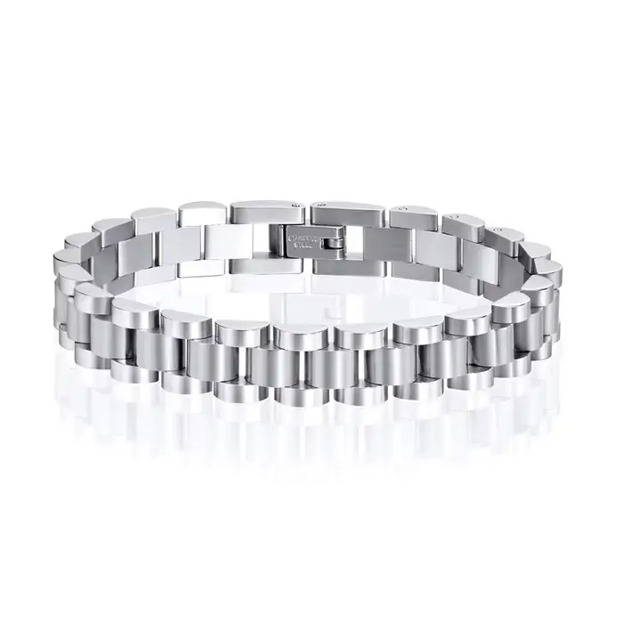 Bracelet-montre de luxe en acier inoxydable pour hommes et femmes, bijou présidentiel à la mode, 16c