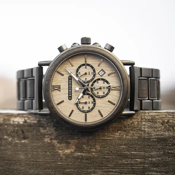 BOBO BIRD – montre-bracelet en bois à Quartz pour hommes