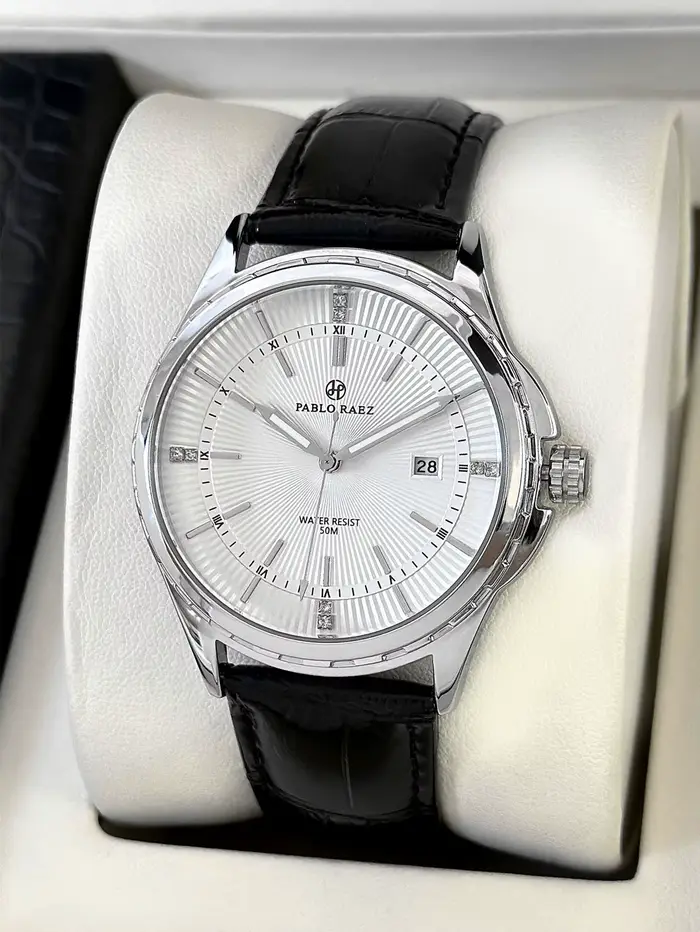 Montre-bracelet décontractée pour homme CQ337 avec mouvement fluide, calendrier étanche, montre à qu