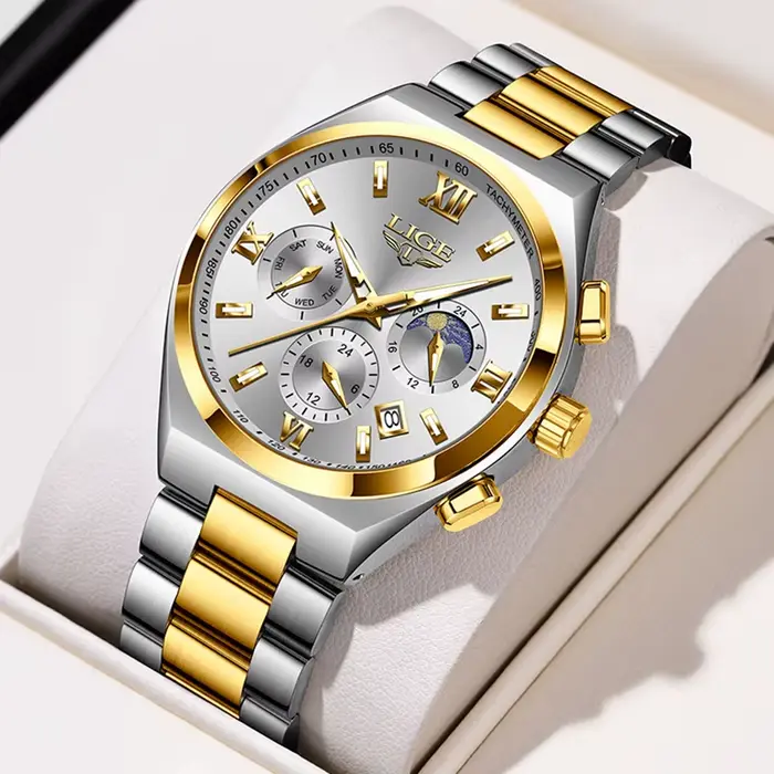 LIGE Top marque Montre de luxe femmes Simple dames analogique Quartz montres mode décontracté étanche Femme horloge