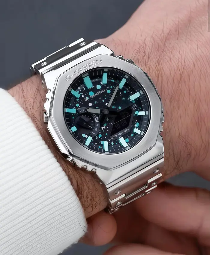 Montre Iced Out unisexe sportive avec affichage analogique-digital pour homme et femme pour les occasions quotidiennes et spéciales