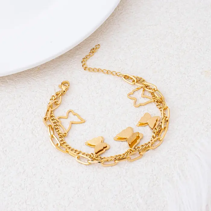 Bracelet tendance pour femme en acier inoxydable