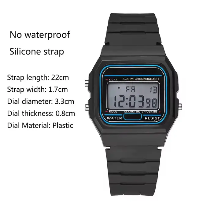 Mode numérique hommes montres de luxe en acier inoxydable lien Bracelet montre-Bracelet affaires électronique mâle horloge Reloj Hombre