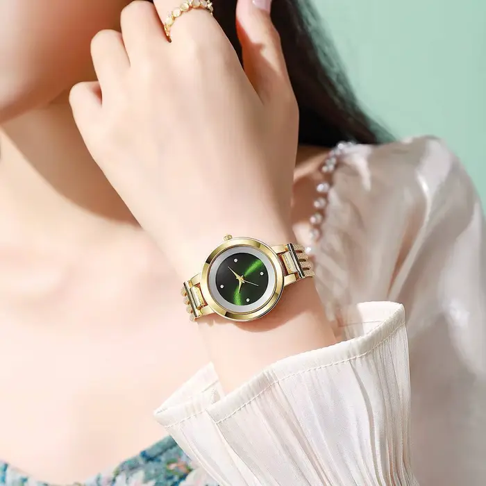 Montres pour femmes élégantes avec strass et bracelet en alliage pour occasions spéciales et quotidiennes
