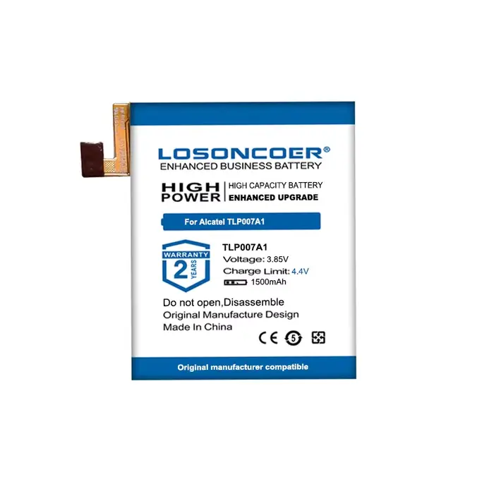 LOSONCOER 1500mAh TLp007A1 batterie de montre pour Alcatel VERIZON PALM PVG100