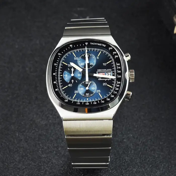 Nouvelle montre chronographe à quartz rétro pour homme Hruodland 2026