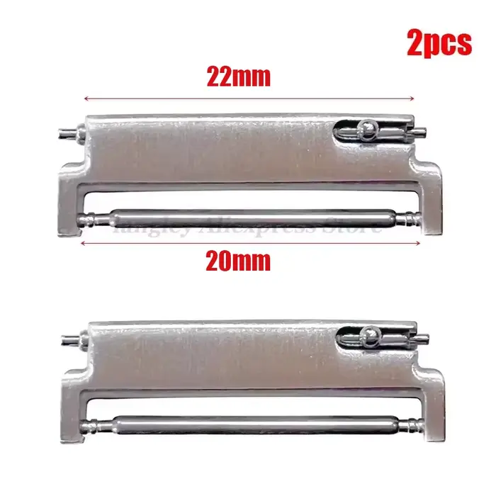 1 paire d'adaptateur de bracelet de montre 18mm à 20mm 22mm,20mm à 18/20/22mm,22mm à 22mm, connecteu