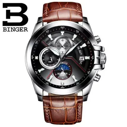 Montre mécanique suisse pour homme, accessoire de sport, automatique, étanche, pour la natation, 201